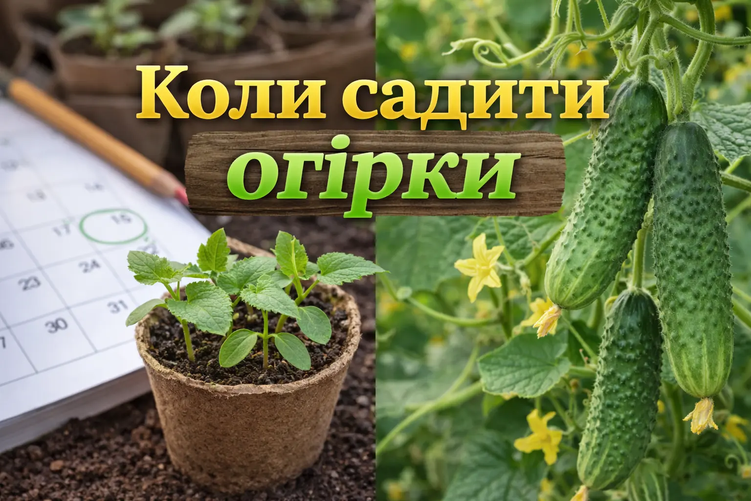 Коли садити огірки у 2026 році - RODA.Media