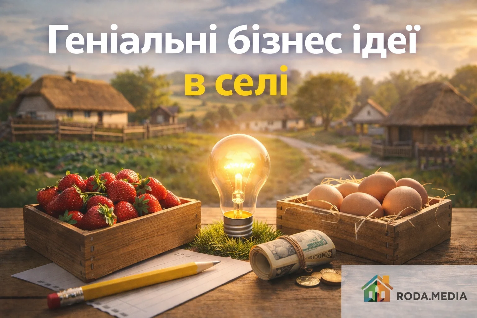 Геніальні бізнес-ідеї в селі 2026 - Roda Media