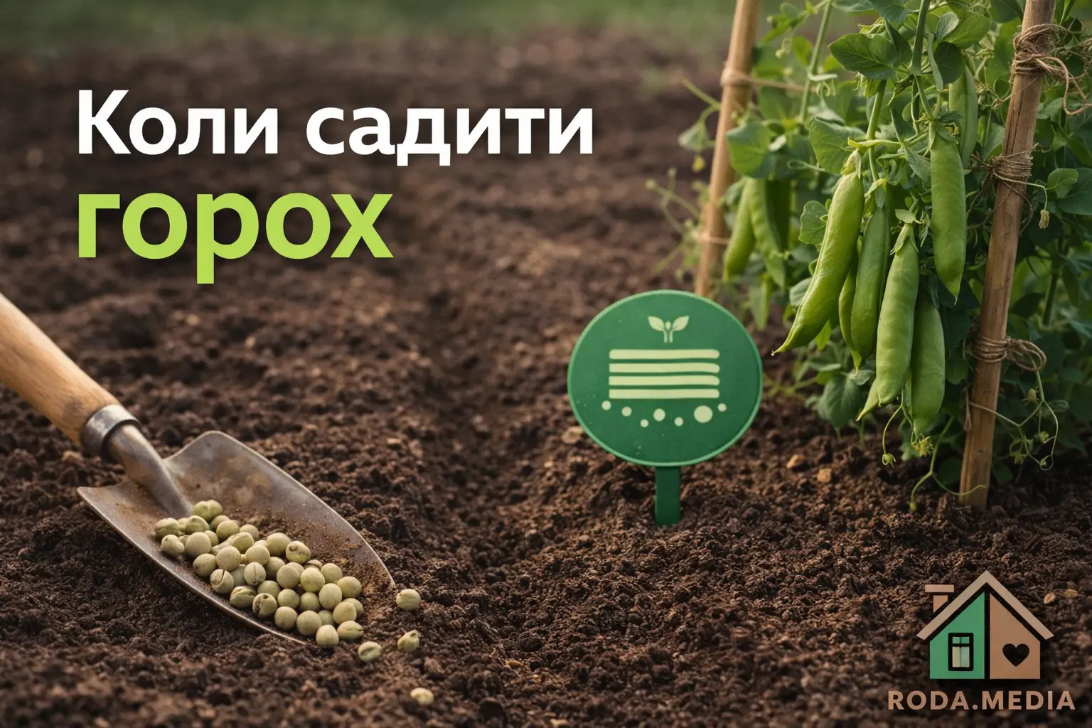 Коли садити горох у 2026 році - Roda Media