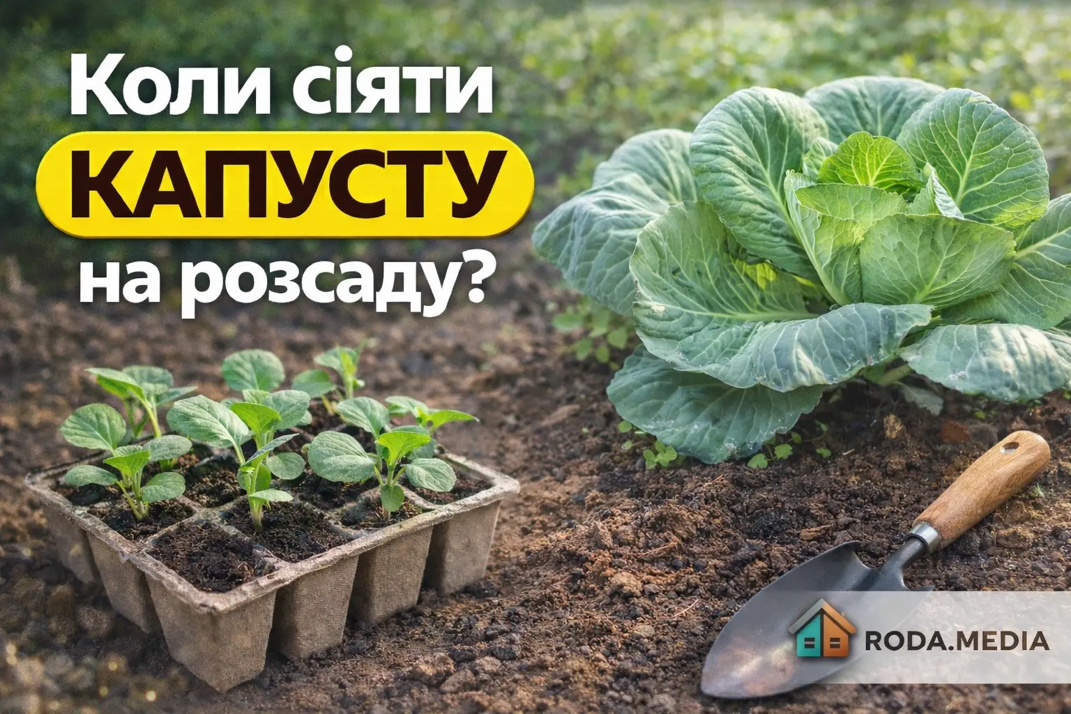 Коли сіяти капусту на розсаду в 2026 році - Roda Media