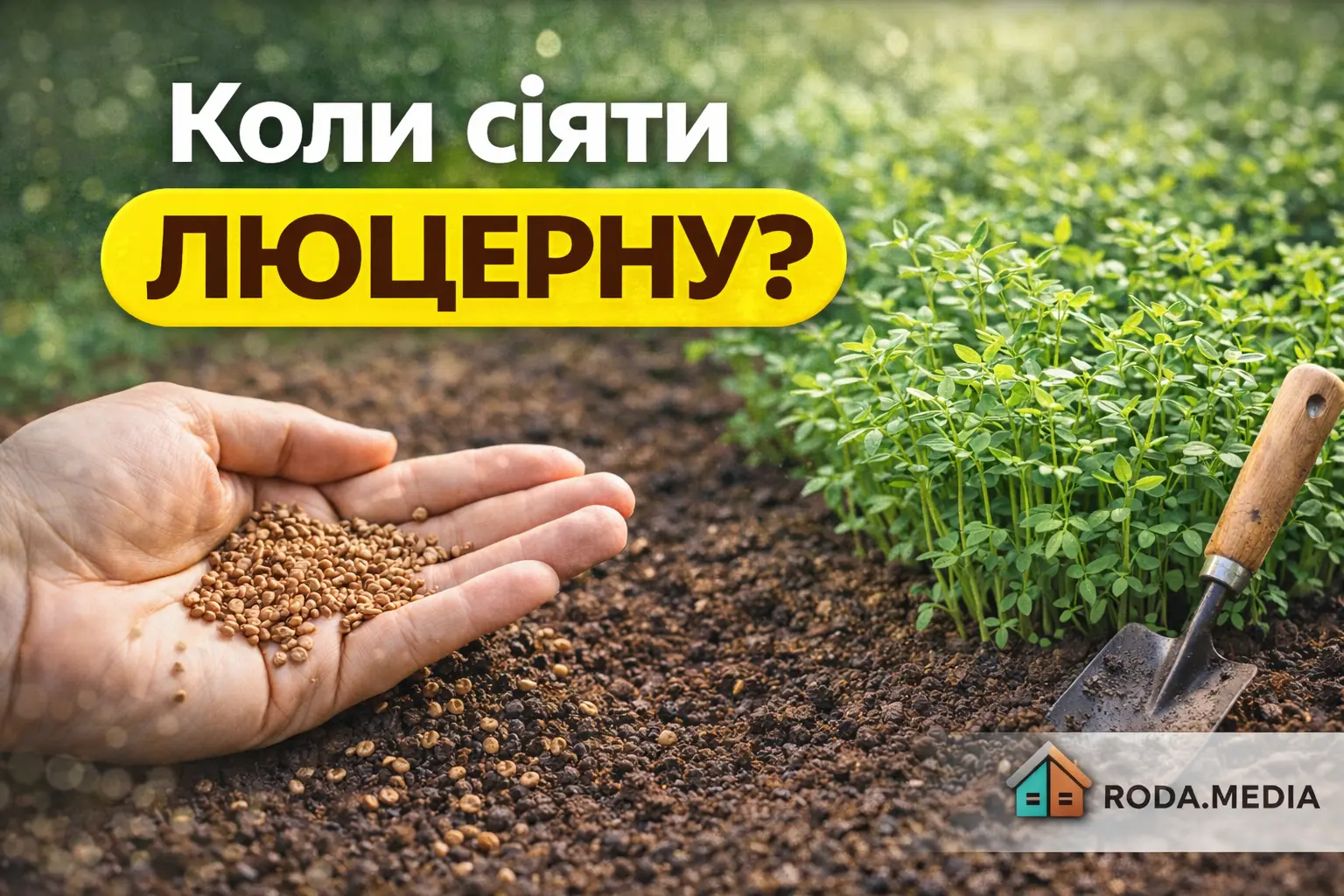 Коли сіяти люцерну в 2026 році - Roda Media