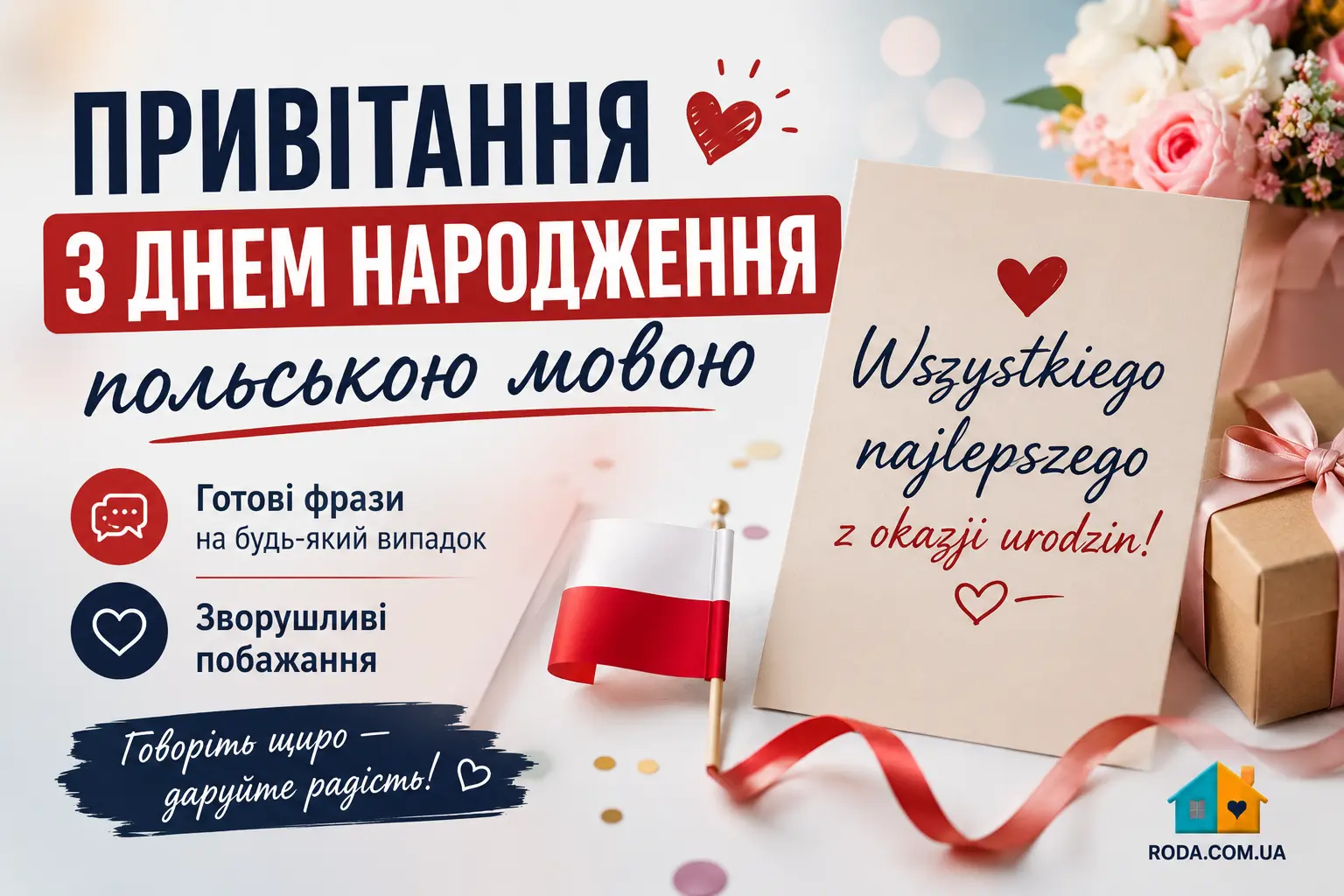 Привітання з днем народження польською мовою: готові фрази, зворушливі побажання - Roda Media