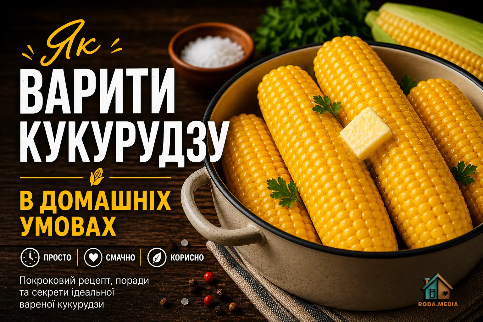 Як варити кукурудзу в домашніх умовах: професійна інструкція - Roda Media