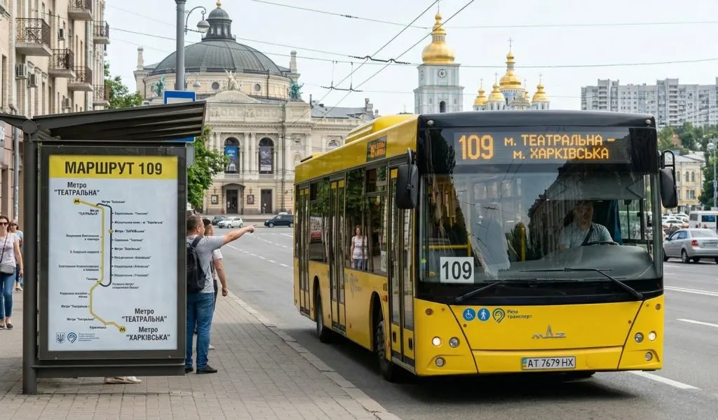 Автобус 109 у Києві: маршрут, зупинки, оплата - Roda Media