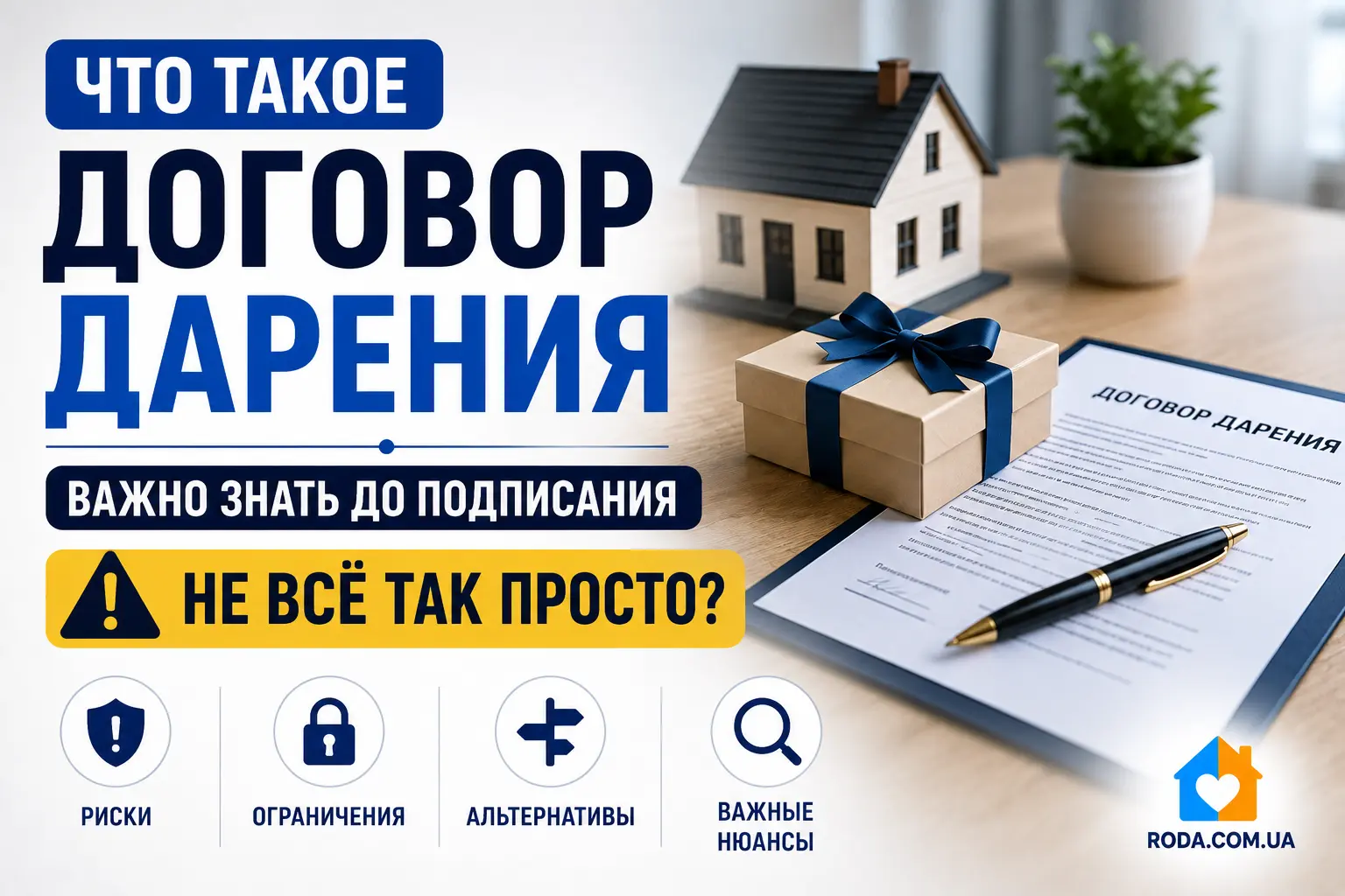 Что такое договор дарения: полный практический разбор с учетом рисков и альтернатив - Roda Media