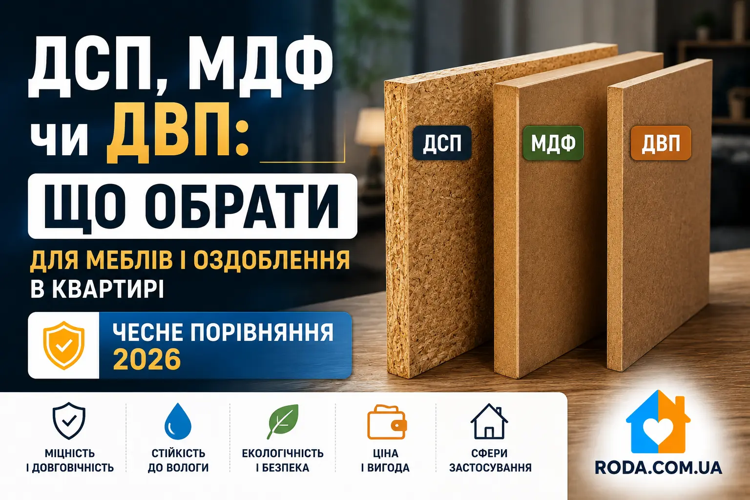 ДСП, МДФ чи ДВП: що обрати - Roda Media