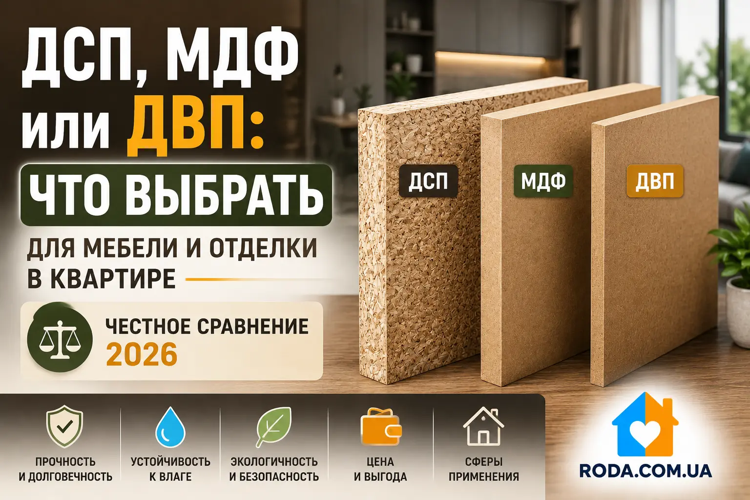 ДСП, МДФ или ДВП: что выбрать для мебели и отделки в квартире - Roda Media