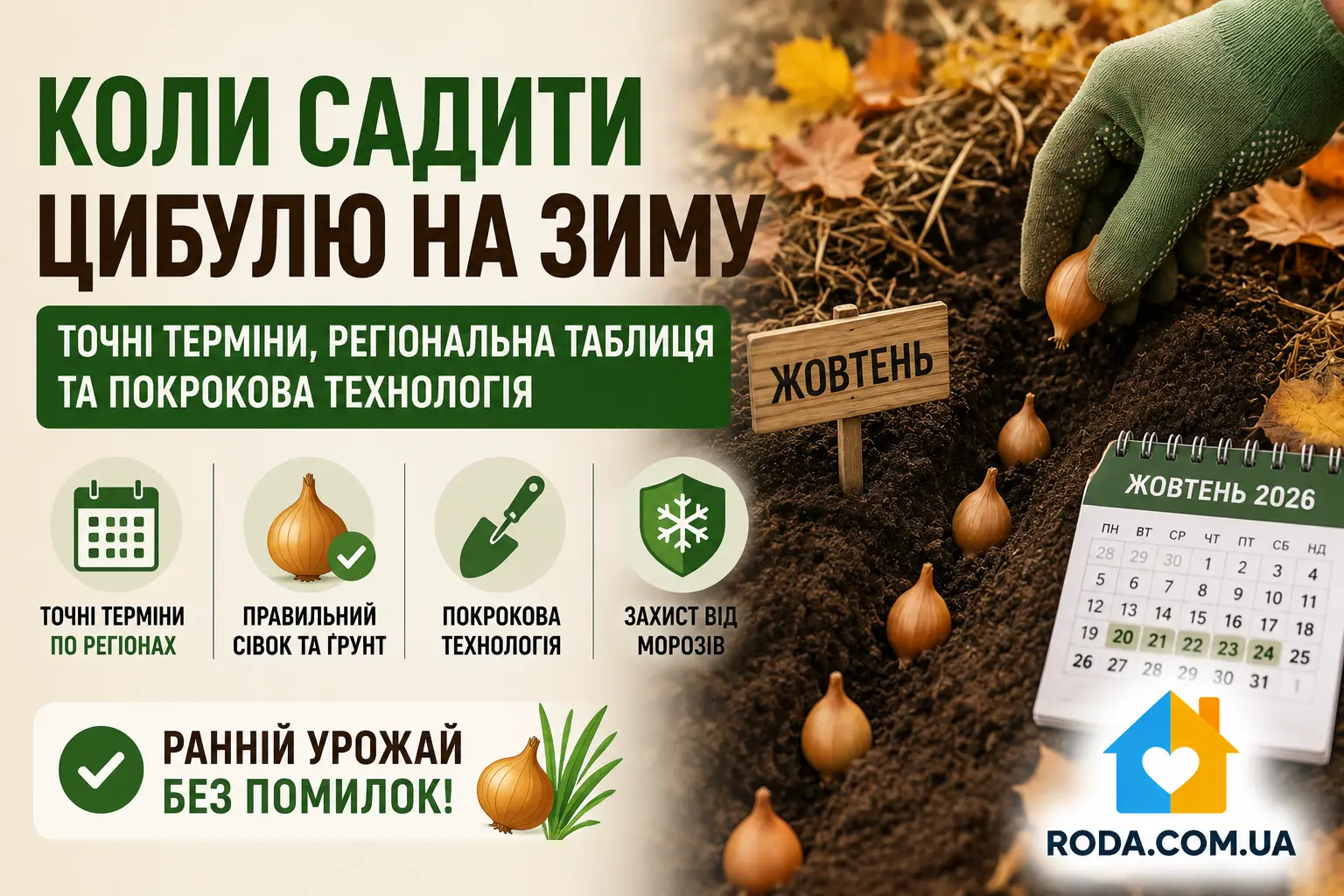 Коли садити цибулю на зиму: точні терміни, регіональна таблиця та покрокова технологія - Roda Media