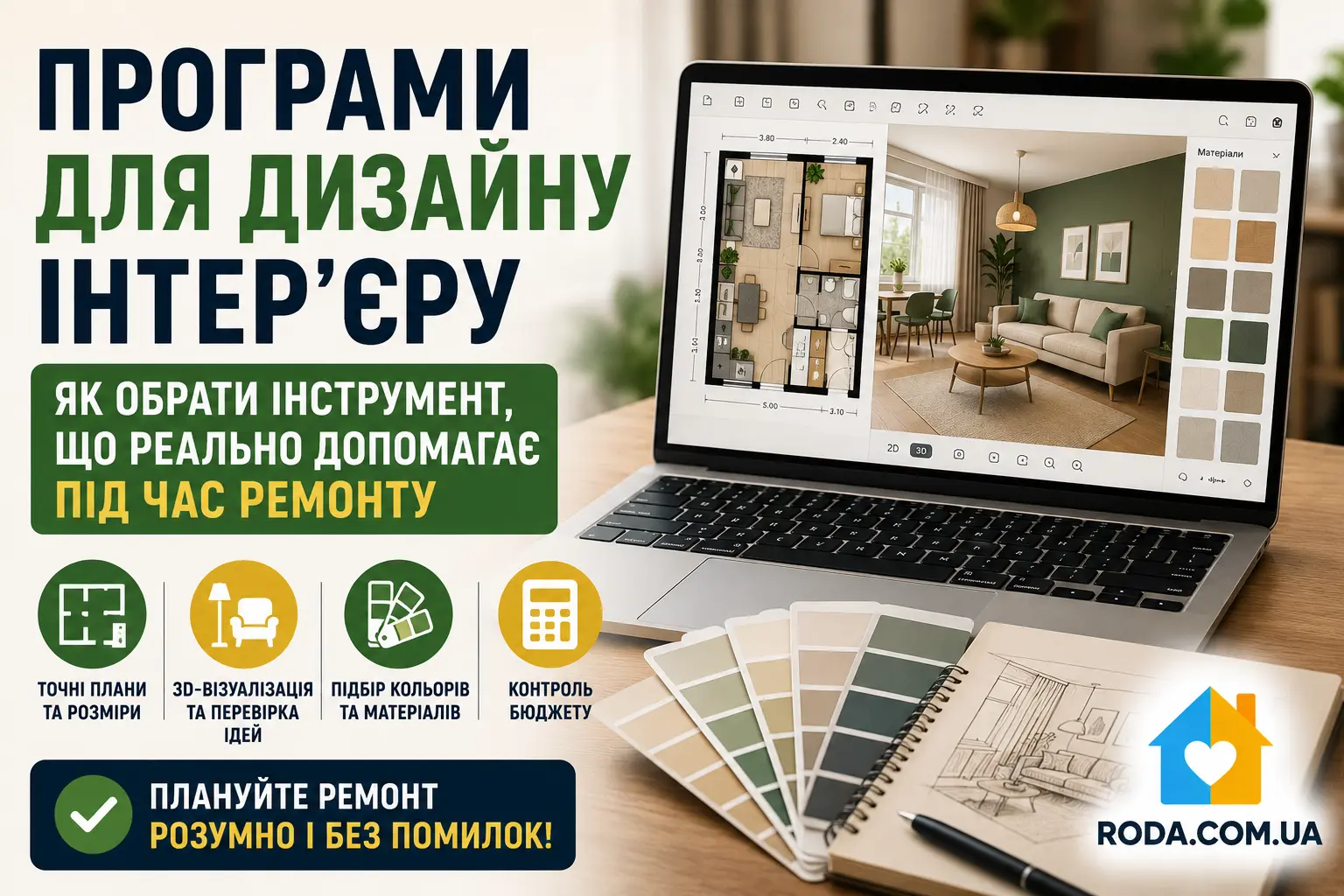 Програми для дизайну інтер’єру: як обрати інструмент, який реально допомагає під час ремонту - Roda Media